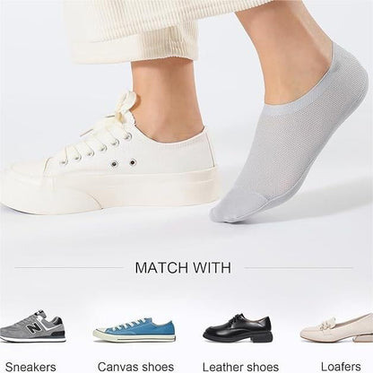🔥 Osynliga Greppstrumpor 🧦 – Andningsbara Lågskurna Halkfria & Svettabsorberande Strumpor