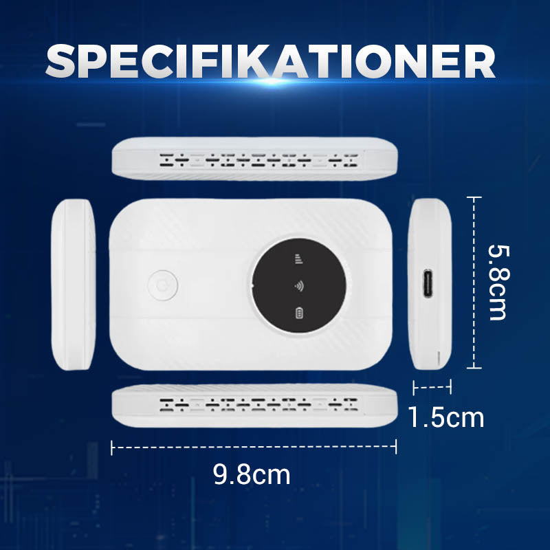 🔥Sidste dag med 53% rabat🔥Bärbar 4G LTE Mobil Wi-Fi-Router