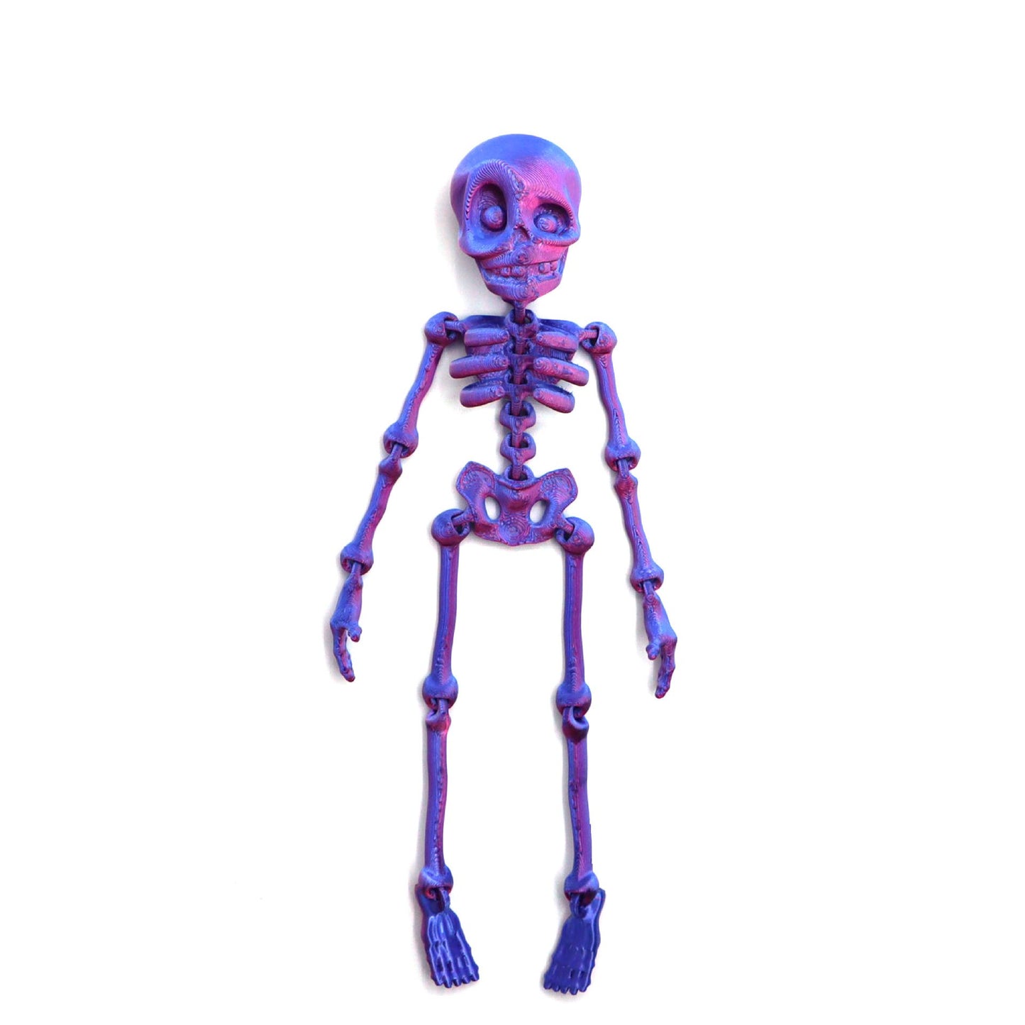 3D-utskriven magnetisk figur av vintageskelett 🎃