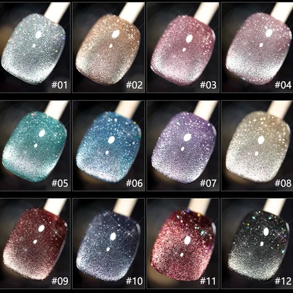💎Laser diamant kattögon nagellack🔥