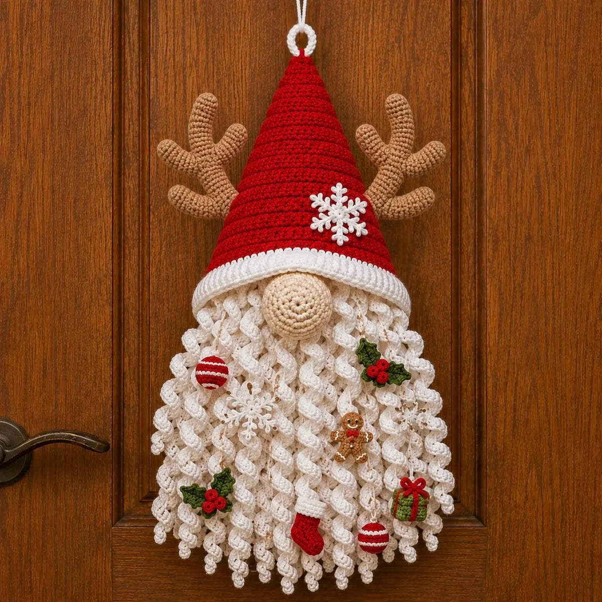 🔥 HET REA 🔥⏳ Nyhet 49% RABATT – 🧶 DIY Säsongskollektion med 3D-virkade dörrhängare | Koordinerat garn, fyllning, tillbehör och steg-för-steg-instruktioner ingår 💕