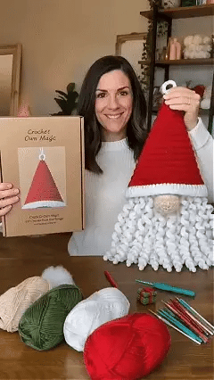 🔥 HET REA 🔥⏳ Nyhet 49% RABATT – 🧶 Kollektion av säsongsbetonade DIY 3D-virkade dörrhängarkit | Koordinerat garn, fyllning, tillbehör & steg-för-steg-instruktioner ingår 💕
