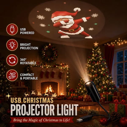 🎄🌟 Julprojektionsnattlampa – Plug & Play HD Julprojektor🎅