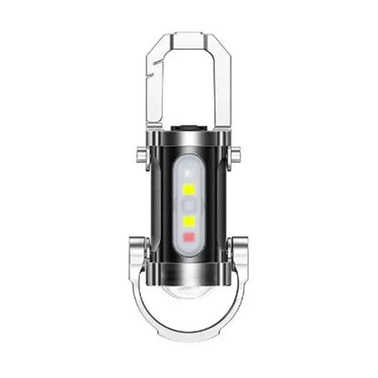 Portabel uppladdningsbar ljusstark nyckelringsficklampa