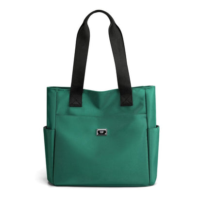 🔥 Vattenavvisande axelväska i nylon med stor kapacitet och flera fack 👜