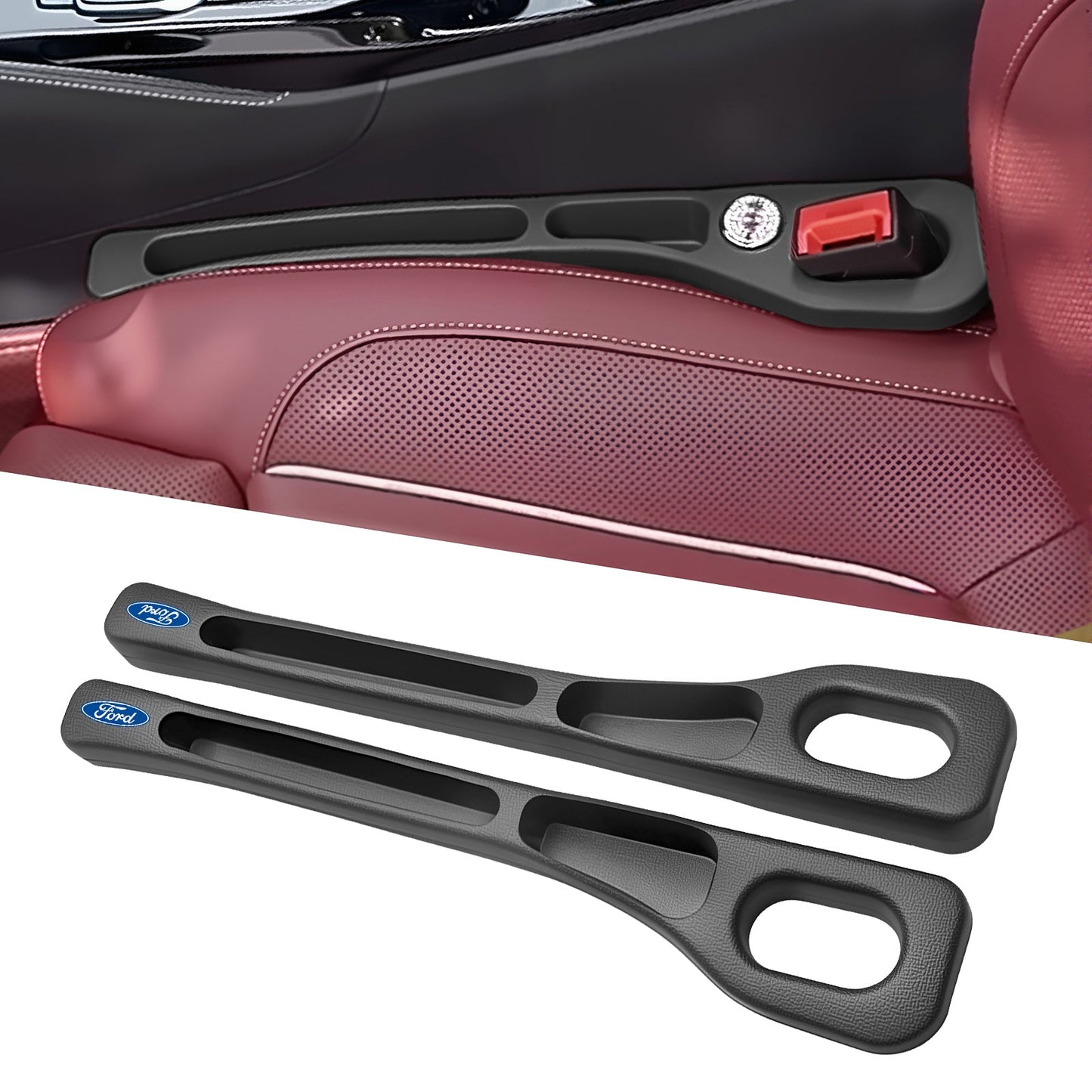 Eptchn Dual-Slot Car Seat Gap Organizer