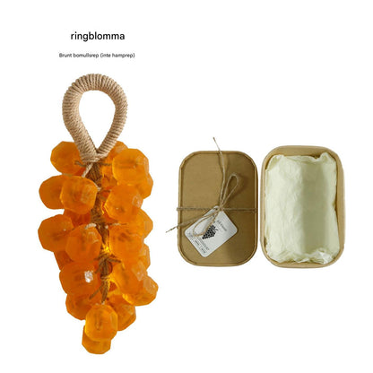 🔥🔥Personlig original handgjord kristalldruvtvål mild rengöringstvål (enkel sträng: 25 stycken)