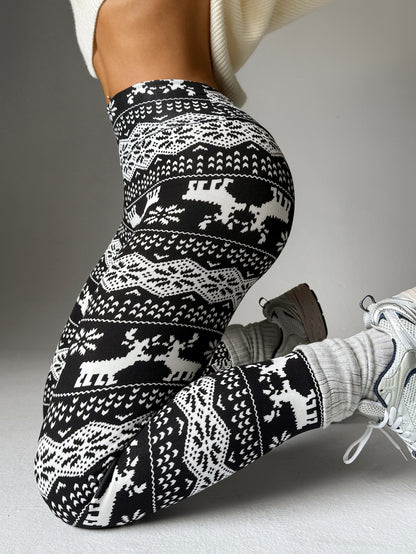 Fleecefodrade rutiga leggings för damer – mjuka, stretchiga och snygga vinterplagg 🧣