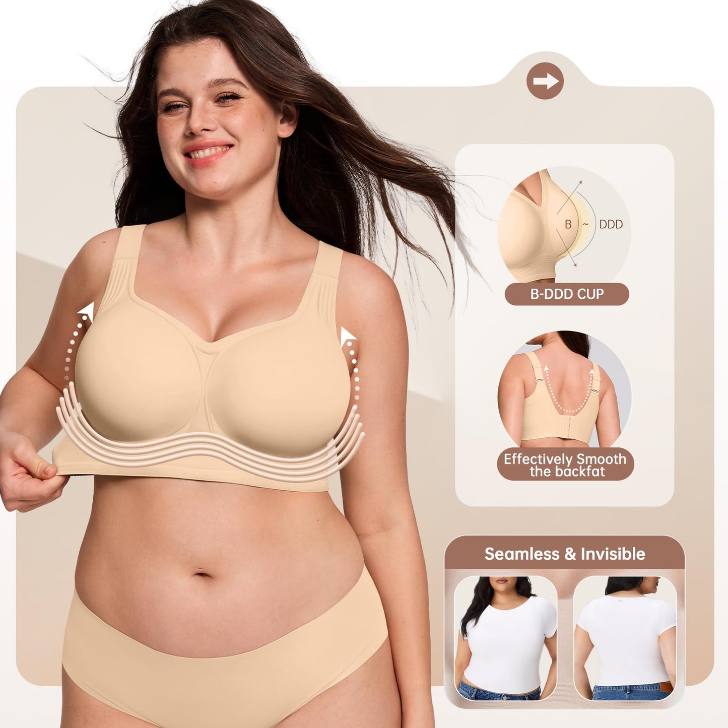 🏆#1 Best Seller🏆 Super firming bra | Women's Wirefree Seamless Bras 👍No more sagging breasts