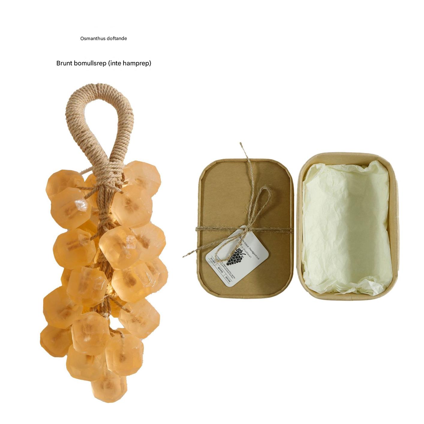 🔥🔥Personlig original handgjord kristalldruvtvål mild rengöringstvål (enkel sträng: 25 stycken)