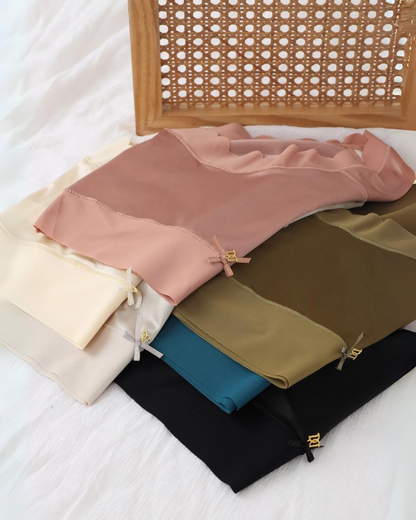 Silkeslena sömlösa trosor med hög midja och vågiga kanter (6-pack)