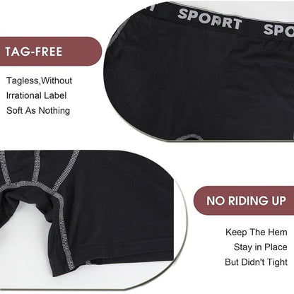 5-pack herrboxershorts med bokstavstejp, bekväma och andningsbara underkläder för vardagsbruk