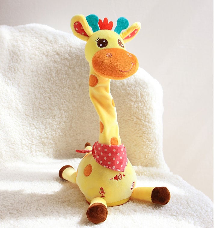 🎉 Bästsäljande musikalisk giraffleksak – Sjunger, dansar och upprepar vad du säger! 🦒🎵🗣️