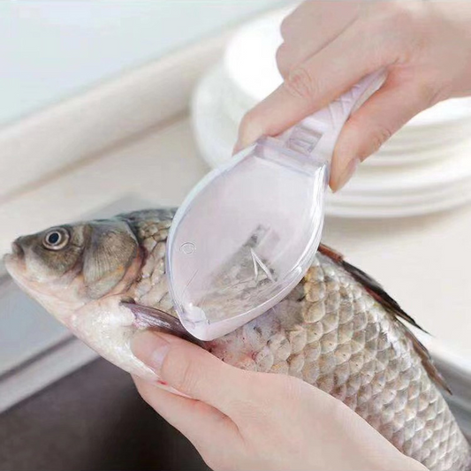 Fiskfjällsskrapa med lock