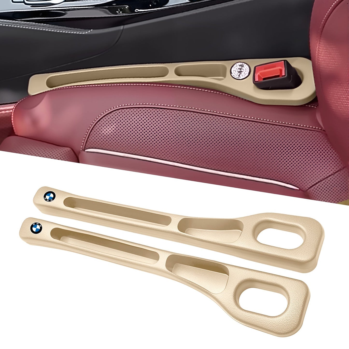 Eptchn Dual-Slot Car Seat Gap Organizer