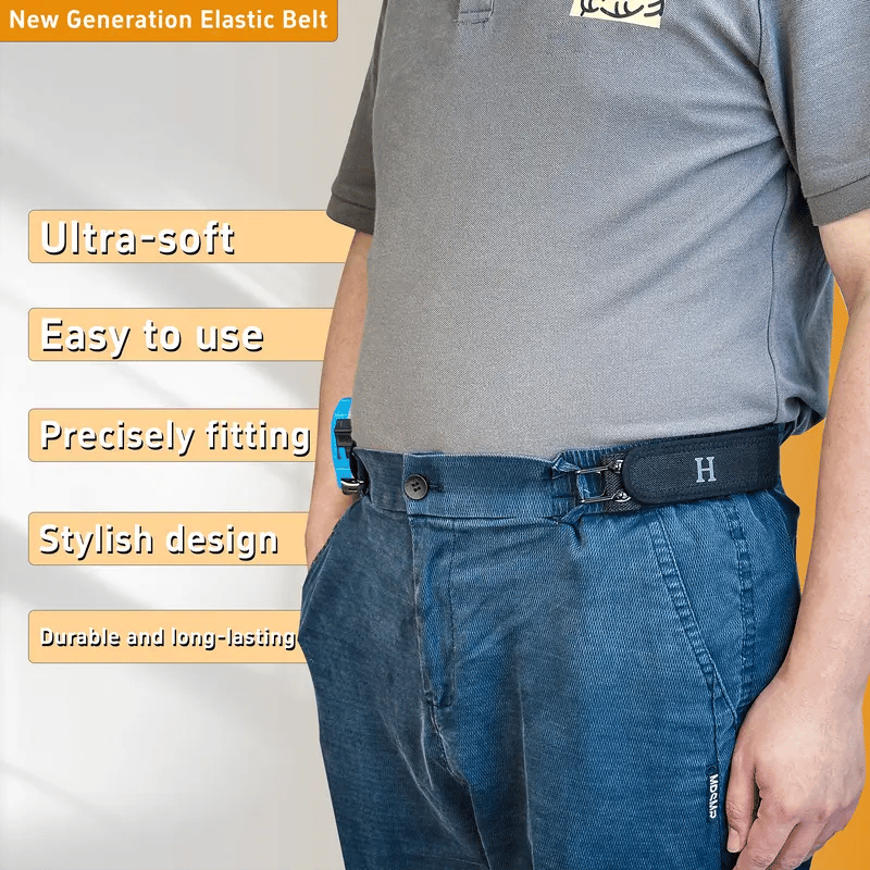 🔥Taktiskt elastiskt bälte med metallkrok