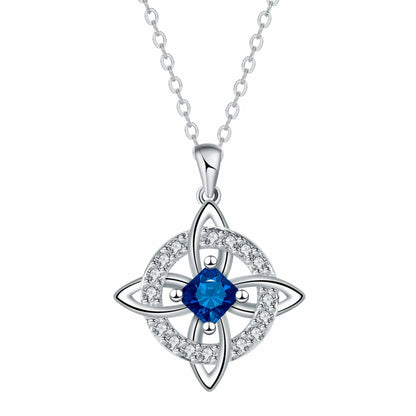 Mystiskt halsband med månadssten och häxknut – 🔮💞Skydda dina nära och kära