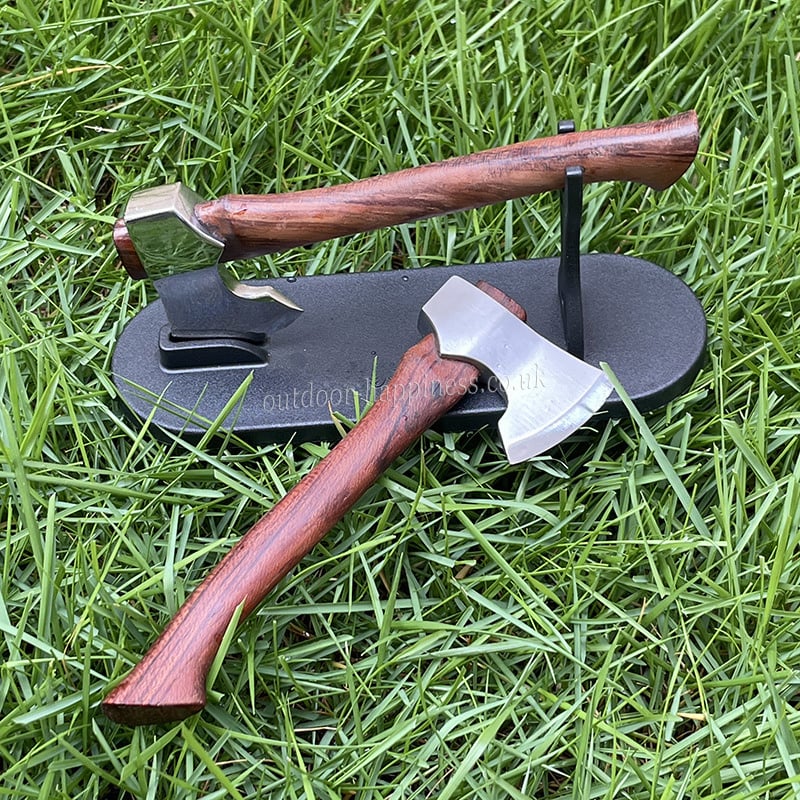 Mini Axe Fixed Blade Jakt Överlevnad Rostfritt Stål Taktisk Kniv Hem Bildekor
