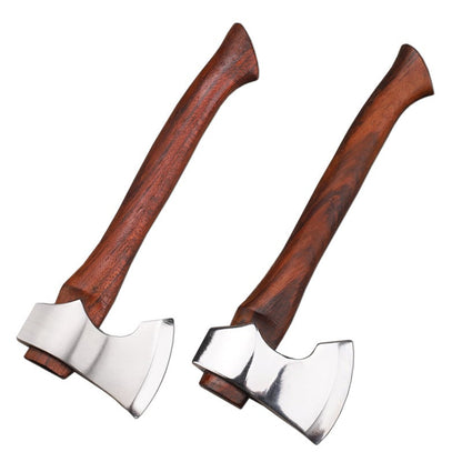 Mini Axe Fixed Blade Jakt Överlevnad Rostfritt Stål Taktisk Kniv Hem Bildekor