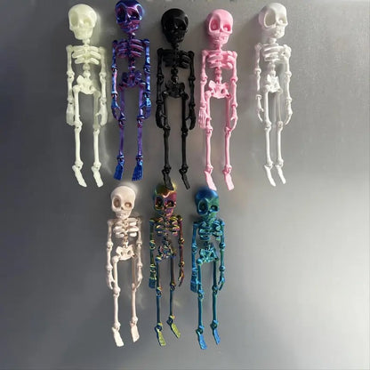 3D-utskriven magnetisk figur av vintageskelett 🎃