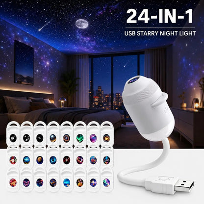 ✨ Plug-and-play HD-stjärnprojektor