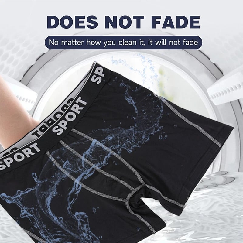 5-pack herrboxershorts med bokstavstejp, bekväma och andningsbara underkläder för vardagsbruk