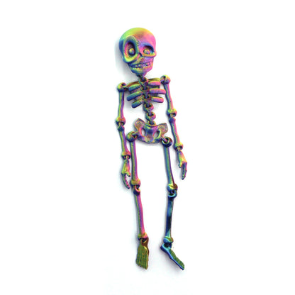 3D-utskriven magnetisk figur av vintageskelett 🎃