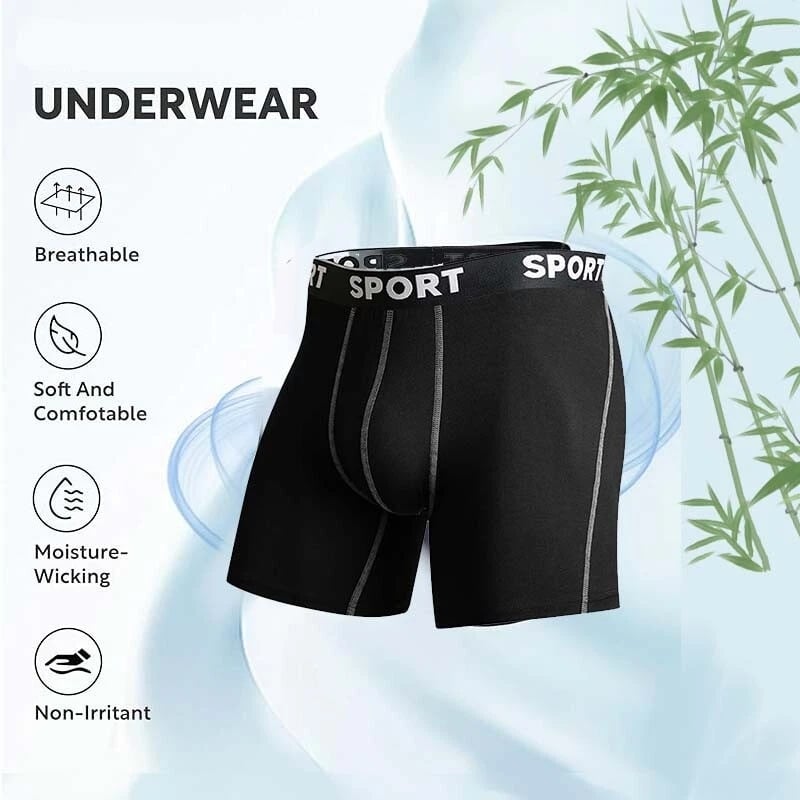 5-pack herrboxershorts med bokstavstejp, bekväma och andningsbara underkläder för vardagsbruk
