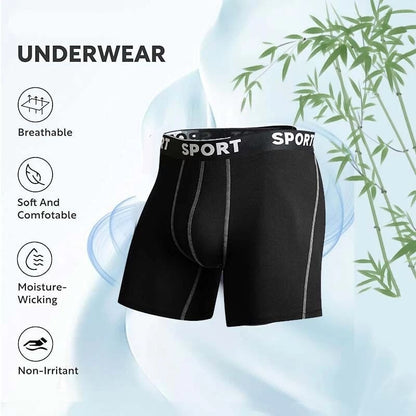5-pack herrboxershorts med bokstavstejp, bekväma och andningsbara underkläder för vardagsbruk