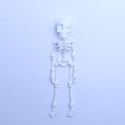 3D-utskriven magnetisk figur av vintageskelett 🎃