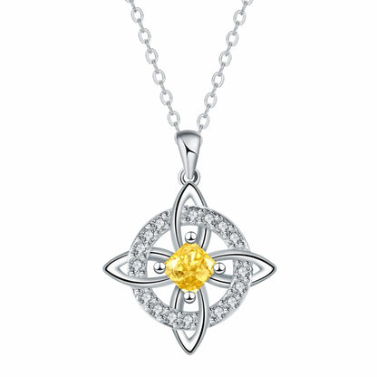 Mystiskt halsband med månadssten och häxknut – 🔮💞Skydda dina nära och kära