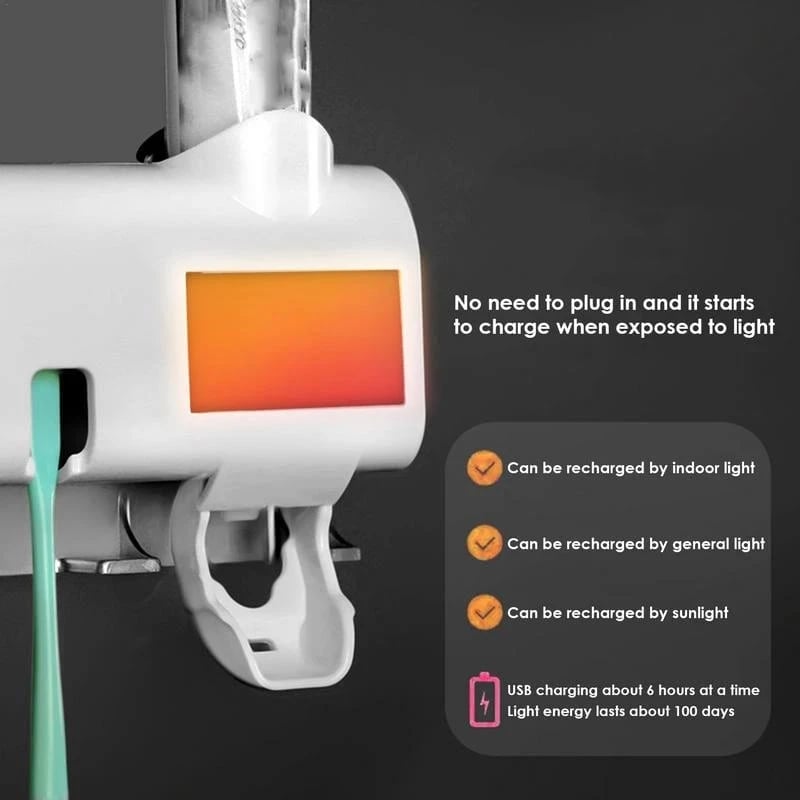 📢📢40% RABATT !! ⏰Smart UV-steriliserande tandborsthållare🦷