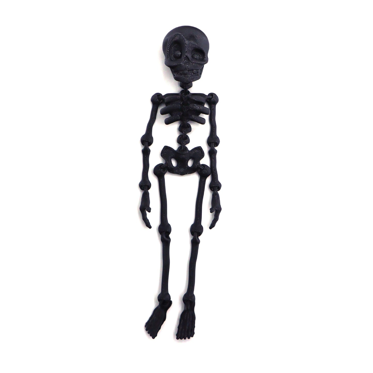 3D-utskriven magnetisk figur av vintageskelett 🎃
