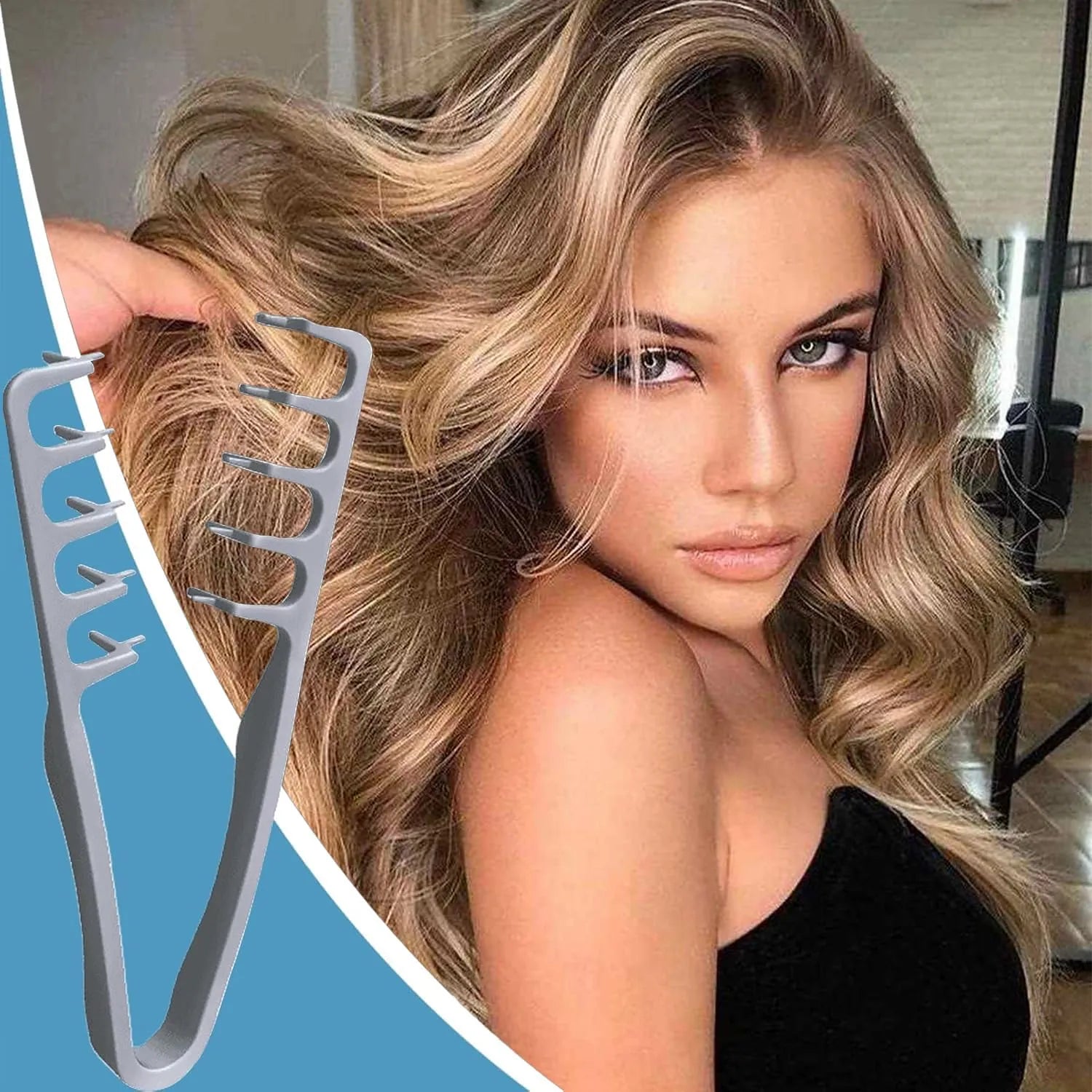 💇2026 Uppgraderad volymkamma, bredtandad styling för alla hårlängder, män och kvinnor