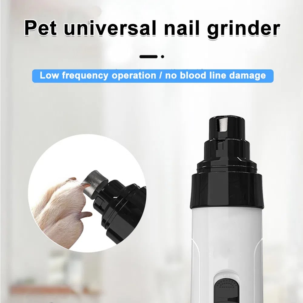 Uppladdningsbar USB-laddningsbar elektrisk nagelslipare för husdjur
