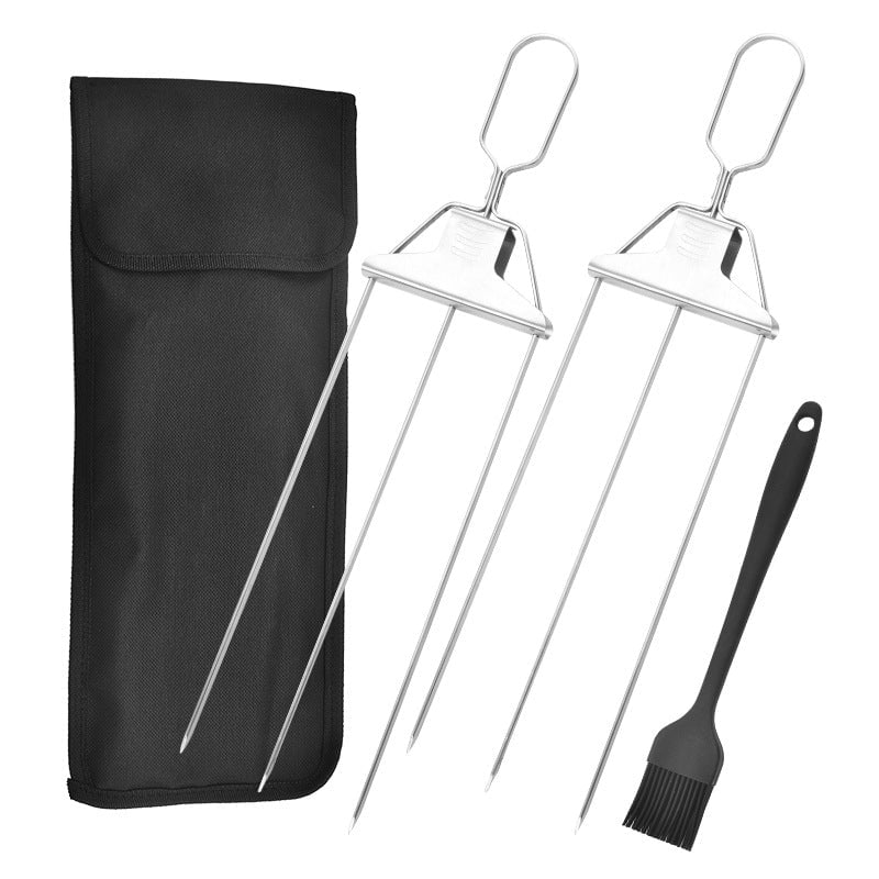 GrillSavant™ 3-vägs BBQ-spett i rostfritt stål