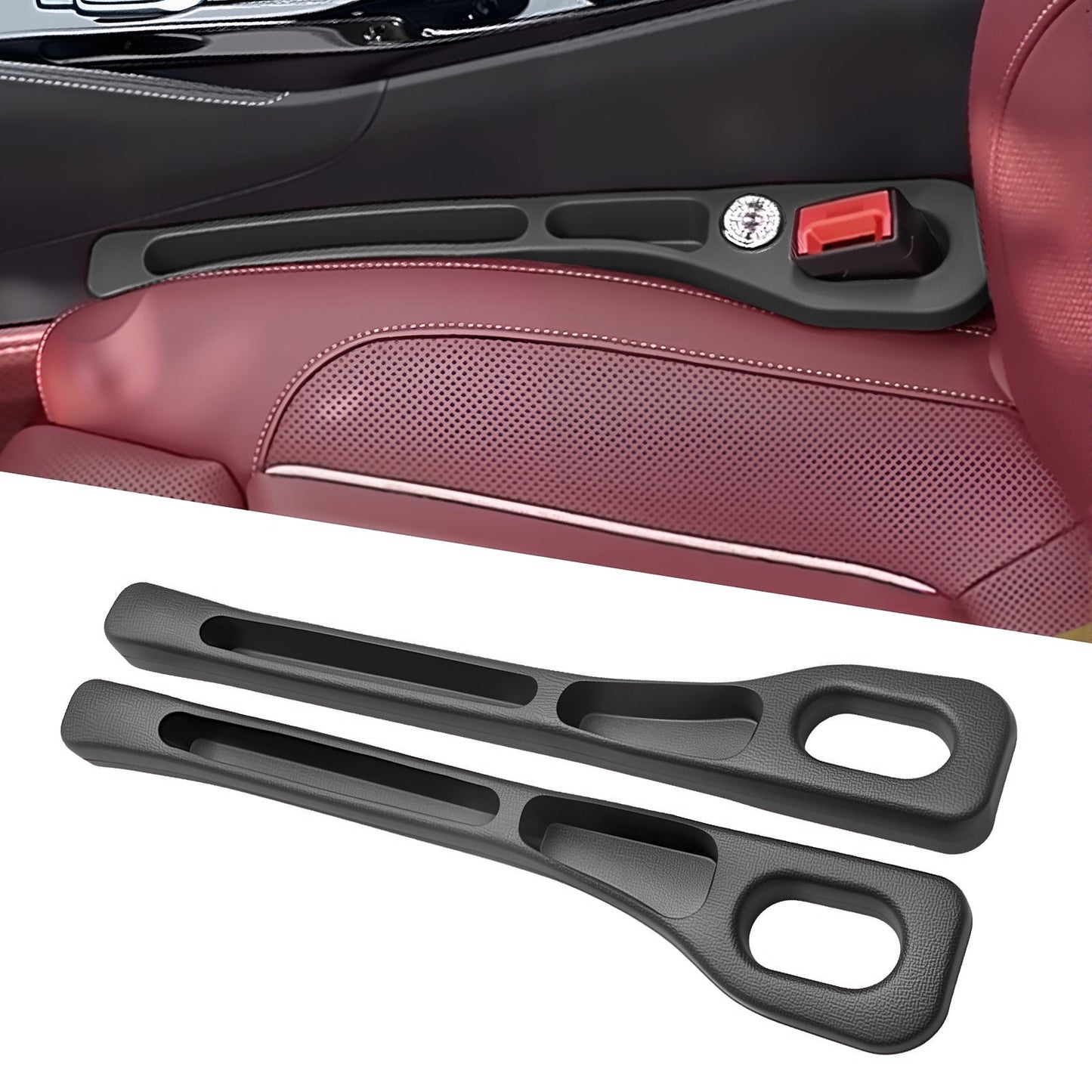 Eptchn Dual-Slot Car Seat Gap Organizer