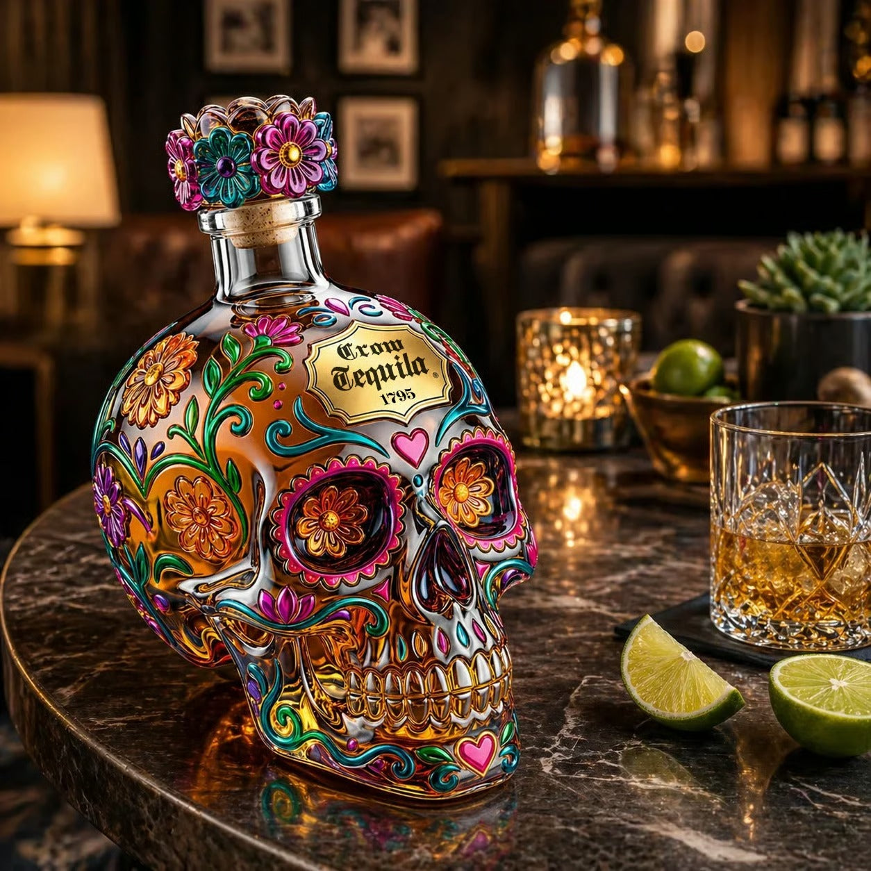 José Cuervo Day of the Dead Limited Edition Dekorationsflaska – Innehåller ej alkoholhaltig dryck