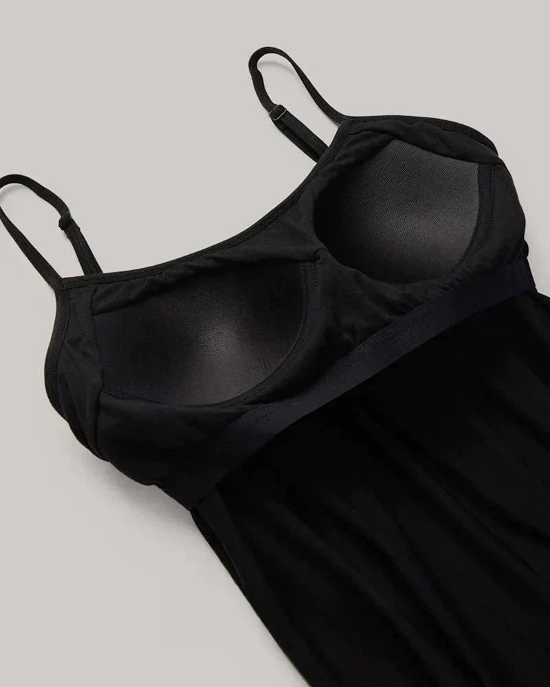 Lös Passform Tanktop med Inbyggd BH