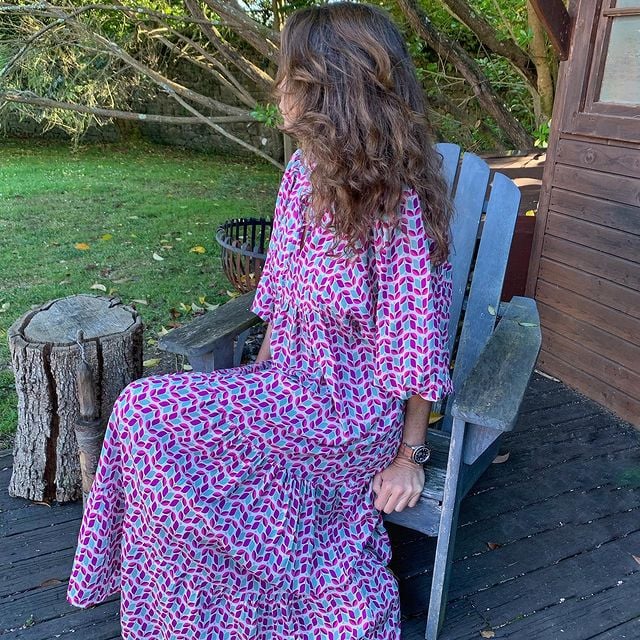 💖 Elegant boho maxiklänning för kvinnor med puffärmar👗
