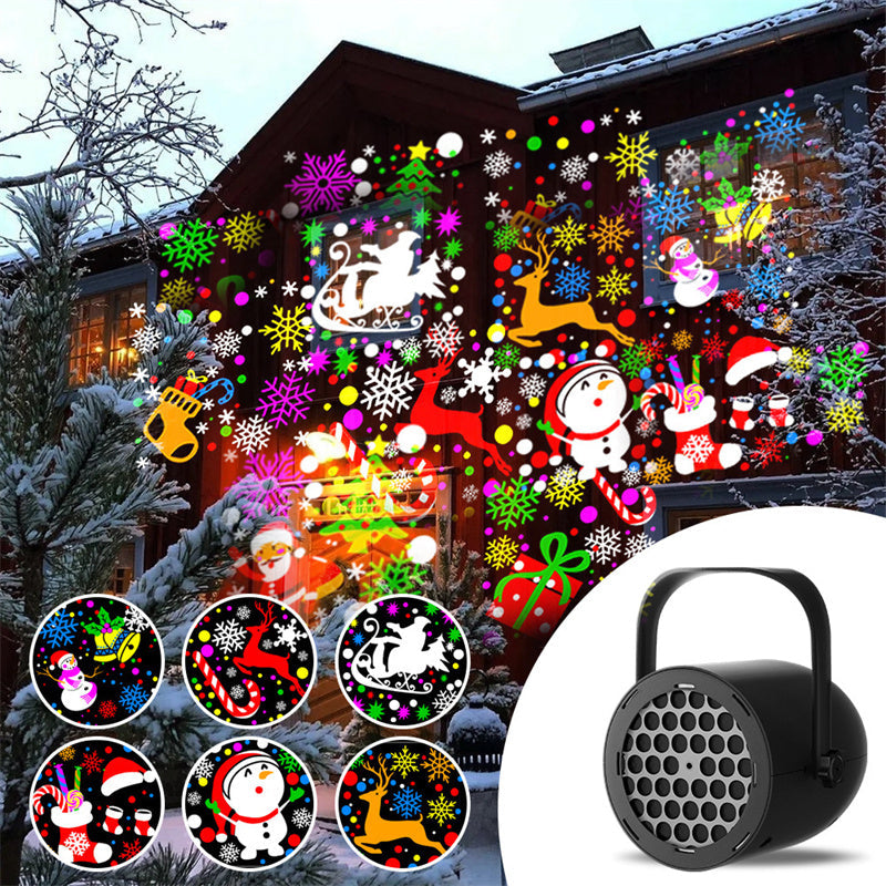 ⏳Tidsbegränsat 50% rabatt⏰USB-julprojektorlampa med 16 mönster🎅✨