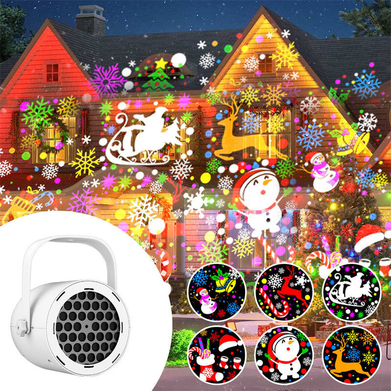 ⏳Tidsbegränsat 50% rabatt⏰USB-julprojektorlampa med 16 mönster🎅✨