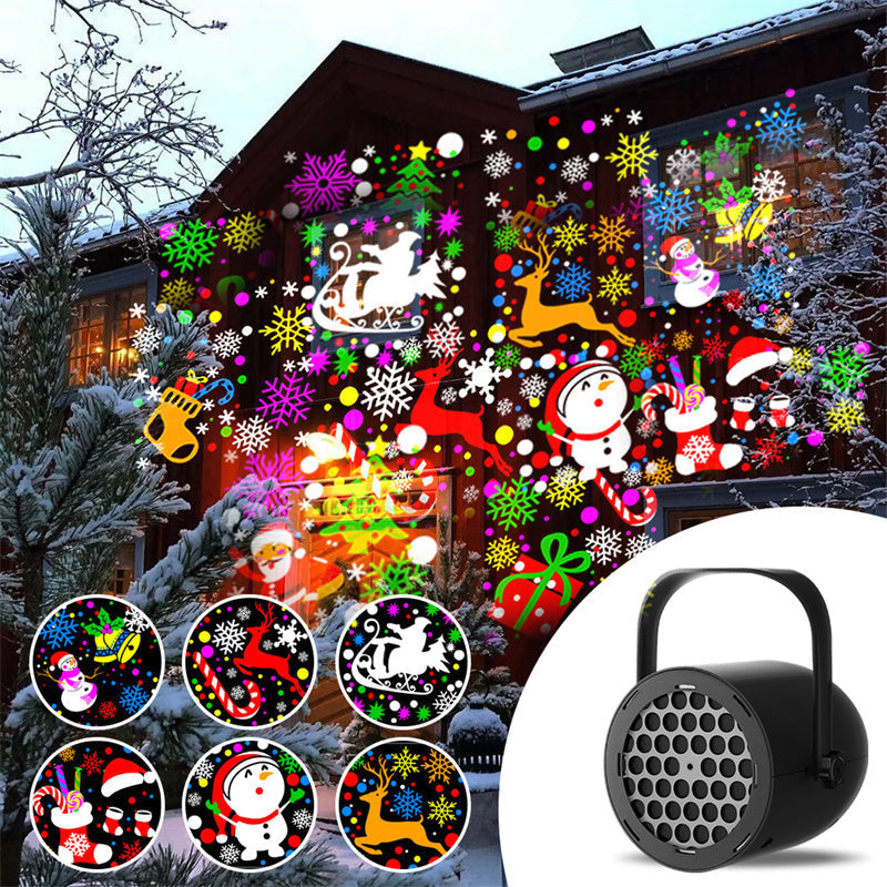 ⏳Tidsbegränsat 50% rabatt⏰USB-julprojektorlampa med 16 mönster🎅✨