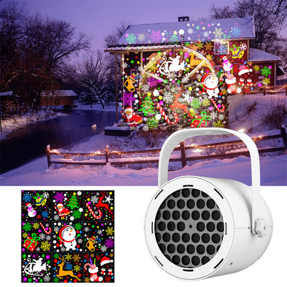 ⏳Tidsbegränsat 50% rabatt⏰USB-julprojektorlampa med 16 mönster🎅✨