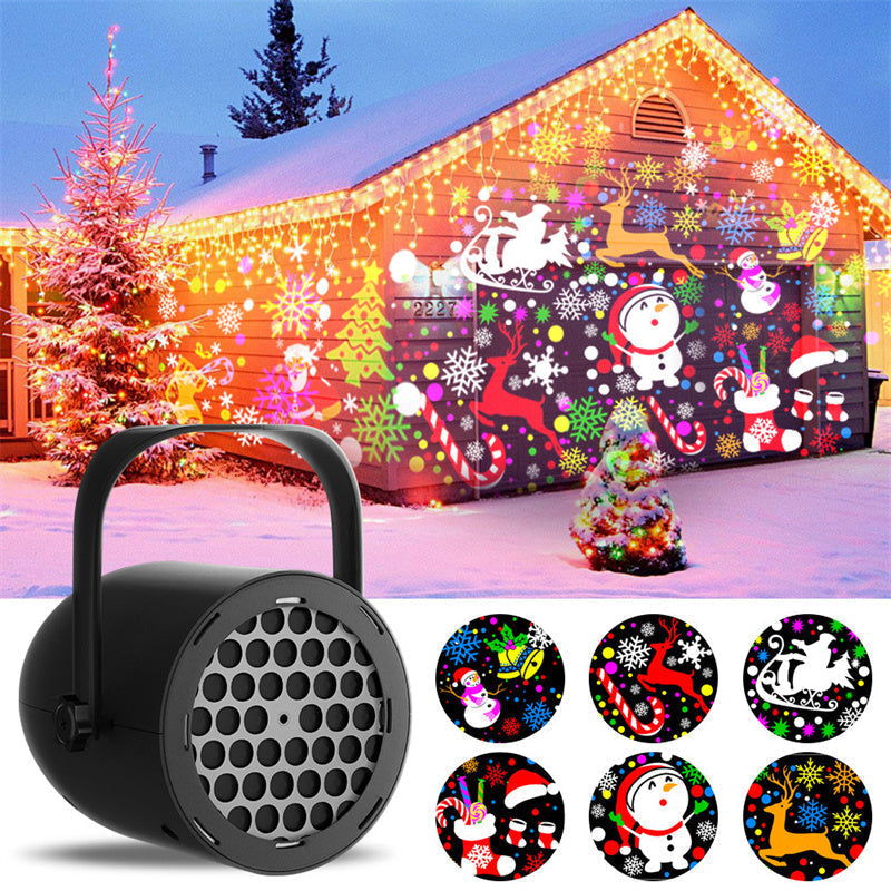 ⏳Tidsbegränsat 50% rabatt⏰USB-julprojektorlampa med 16 mönster🎅✨