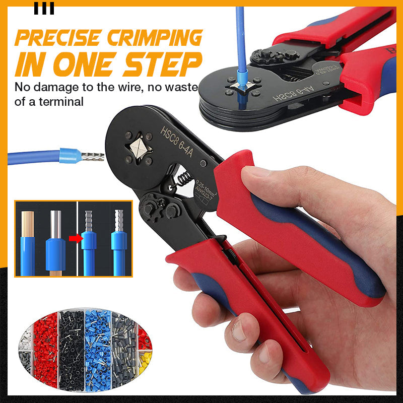 📢📢40% RABATT !! ⏰Spärrcrimptångssats för rörformiga kabelskor | Precisions-indentcrimptång
