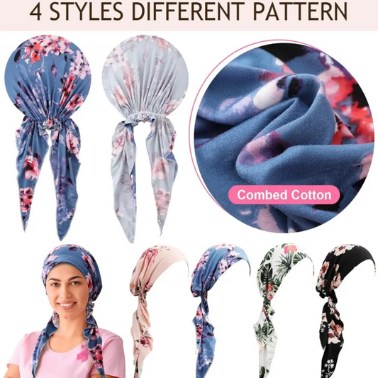 👒 TIDBEGRÄNSAD 50% RABATT! ✨ Blommigt knutet huvudband för damer – Mjukt, elastiskt, mångsidigt 🌸