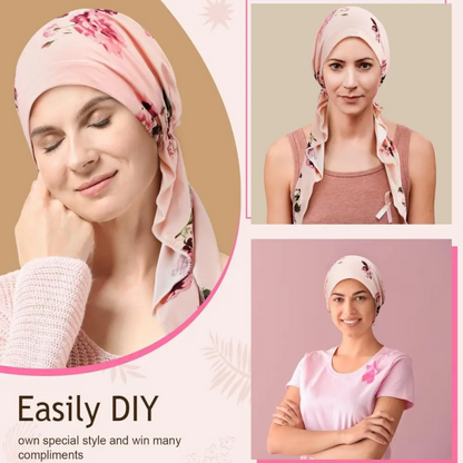 👒 TIDBEGRÄNSAD 50% RABATT! ✨ Blommigt knutet huvudband för damer – Mjukt, elastiskt, mångsidigt 🌸