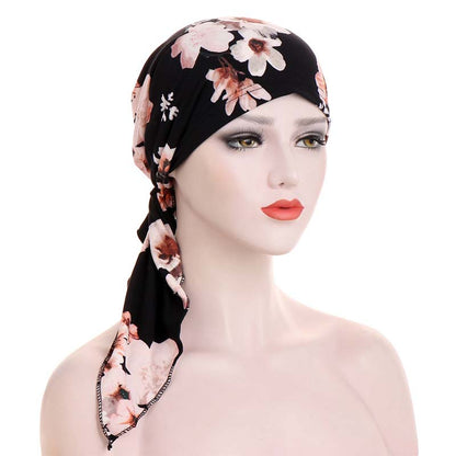 👒 TIDBEGRÄNSAD 50% RABATT! ✨ Blommigt knutet huvudband för damer – Mjukt, elastiskt, mångsidigt 🌸