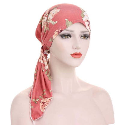 👒 TIDBEGRÄNSAD 50% RABATT! ✨ Blommigt knutet huvudband för damer – Mjukt, elastiskt, mångsidigt 🌸